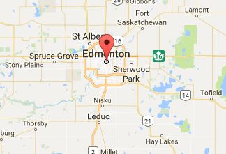 Map of Edmonton