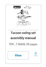 Backyard Discovery Tucson, Walmart, Assembly Manual