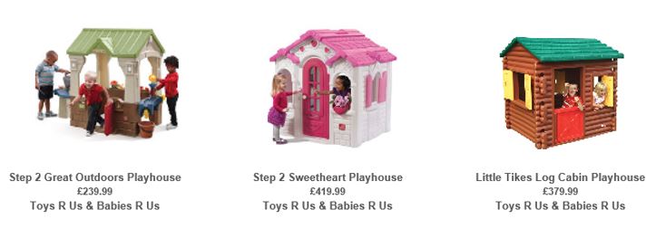 Playhouses from Toys R Us UK 2